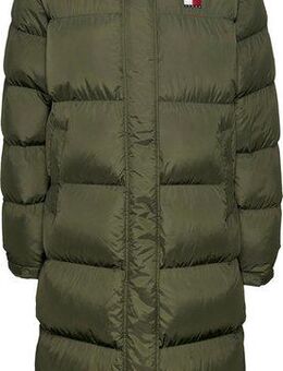 Tommy Jeans Steppmantel TJW ALASKA LONG PUFFER EXT mit Logostickerei