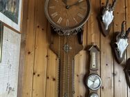 ~ Große Hermle Wanduhr mechanische Pendeluhr Nussbaum Holz - Überlingen Zentrum