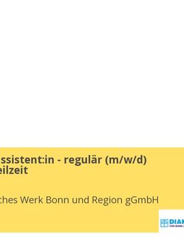 Inklusionsassistent:in - regulär (m/w/d) Vollzeit / Teilzeit - Bonn