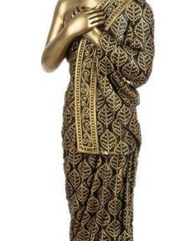 GILDE Buddhafigur Figur Buddha denkender Buddha goldfarben H. 55 cm (1 St)