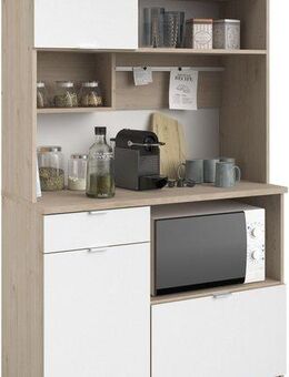 Parisot Buffet Socool, viel Stauraum, Made in Europe, mit praktischer Magenetleiste (1-St., B/H/T ca. 100x180x45) ideal für kleine Räume, ohne Elektrogeräte