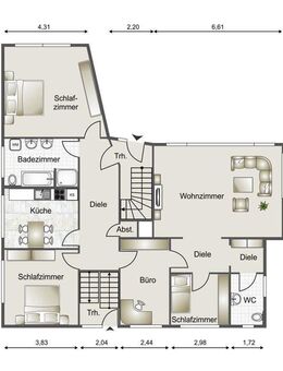 Großzügige Erdgeschosswohnung mit Terrasse - Varel