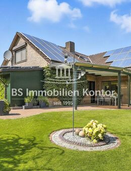 Top gepfl. Einfamilienhaus mit Garage, PV-Anlage, Terrasse, Gartenanlage in ruhiger Wohnlage! - Hesel