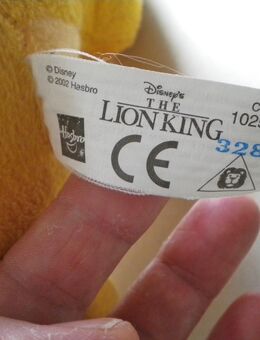 Hasbro-Disney-The Lion King-Plüsch,2002,ca. 50 cm - Linnich