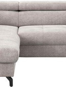 COTTA Ecksofa Aura L-Form, B: 260 cm, mit Bettfunktion, Bettkasten & Kopfteilverstellung