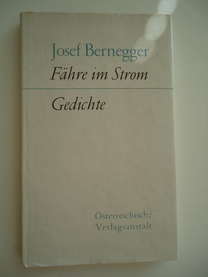Josef Bernegger - Fähre im Strom - Freilassing Zentrum