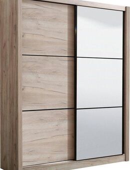 INOSIGN Schwebetürenschrank Navara Kleiderschrank mit Spiegel Wäscheschrank Garderobe mit großzügiger Innenausstattung, FSC®-zertifiziert, in 3 Breiten