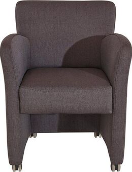 exxpo - sofa fashion Sessel Intenso, Loungesessel, modern, wahlweise in Leder oder Textil, hohe Bodenfreiheit, frei im Raum stellbar, hoher Sitzkomfort