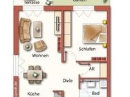 Erstbezug: Top 2-Zimmer-Wohnung mit Terrasse und Tiefgarage in ruhiger Wohnlage in Katzwang! - Nürnberg