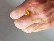 2,13 ct - AUGENREINER CANARY YELLOW SAPHIR , PEAR FAC; CEYLON ; SRI LANKA - Neubrandenburg