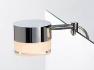 Loevschall Spiegelleuchte Garonne LED Aufsatzleuchte, Spiegellampen Bad, LED wechselbar, Warmweiß, Rund Spiegelleuchte Badezimmer, Lampe über Spiegel
