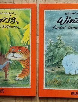 Winzig sucht die Elefanten / Winzig findet seine Eltern von Erwin Moser (sehr selten) - Krefeld