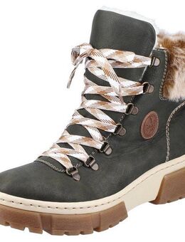 Rieker Winterboots, Winterstiefelette, Schnürboots, Plateau, mit Warmfutter-Ausstattung
