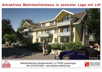 2 Zi. OG mit Balkon ca.69 m² - Wohnung 6 - Sudetenstr. 7, 79787 Lauchringen - Neubau