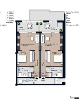 Moderne Duo-Wohnung im Herzen von Oettingen – ideal für Singles oder Zweiparteien! - Oettingen (Bayern)