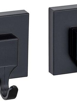 WENKO Wandhaken Vacuum-Loc® Modell Quadro, (Set, 2-St), aus Kunststoff für Handtücher, Befestigen ohne Bohren