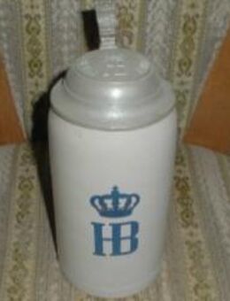 Brauerei Bierkrug Hofbräuhaus München Zinndeckel Relief 1 Liter Würzburger Hofbräu Steingut - Bottrop