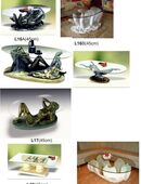 Tische Designtische Couchtische aus GFK mit Glasplatte in 06313