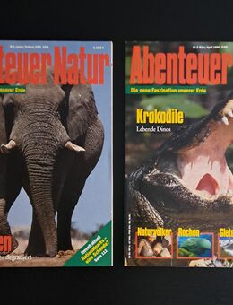 Abenteuer Natur - 2 Hefte - Tiere - Dinos - Krokodile - Elefanten - Die neue Faszination unserer Erde - Nürnberg