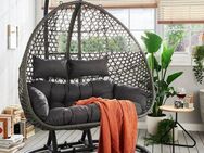Destiny Hängesessel COCO DROP DOUBLE, Stahl, Polyrattan, mit Gestell, inkl. Auflagen