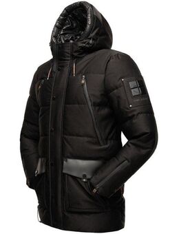 Stone Harbour Winterjacke Mitjaa Warm gefütterter Herren Wintermantel mit doppelter Kapuze