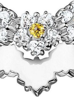 THOMAS SABO Fingerring Lovely Daisy Ring, TR2337-051-4-54-60, mit Zirkonia (synth)