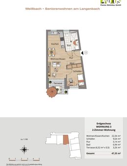 Whg. 3 - schöne 2-Zi-Whg. im EG mit Terrasse - Tag der Offenen Tür am 29.11.2025 - 13-16 Uhr - Weißbach (Baden-Württemberg)