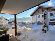 Alpenpanorama, 2 TG-Plätze und 1 Aussenstellplatz inklusive ! EG-Wohnung mit Sonnenterrasse und großem Garten - Ofterschwang