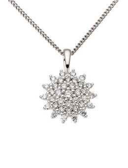 Firetti Kettenanhänger Schmuck Geschenk Gold 585 Halsschmuck Anhänger für Halskette Blume, mit Brillanten