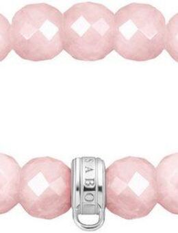 THOMAS SABO Armband Charm-Armband Rosenquarz, X0292-034-9-L19, mit Rosenquarz