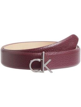 Calvin Klein Ledergürtel CK LOGO BUCKLE BELT 3.0_PBL mit Logoprägung als Schließe