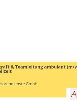 Pflegefachkraft & Teamleitung ambulant (m/w/d) Vollzeit / Teilzeit - Berlin