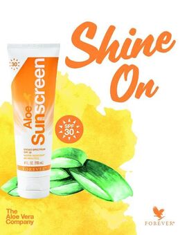 SONNE OHNE REUE . FOREVER ALOE SUNSCREEN MIT LSF 30 . ab 18,85 € - Berlin