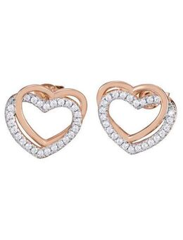 Firetti Paar Ohrstecker Schmuck Geschenk Silber 925 Ohrschmuck Herz "LIEBE", mit Zirkonia (synth)