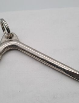 DB Vierkant Schlüssel Deutsche Bahn Lokführer Eisenbahn mit Schlüsselring ca. 7x13,5cm - Basthorst