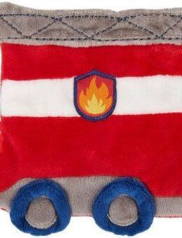 Sigikid Schmusetuch PlayQ, START Knistertuch Feuerwehr, mit Rasselring