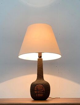 Mid Century Brutalist Danish Studio Pottery Table Lamp zu Teak - Hamburg Hamburg-Nord