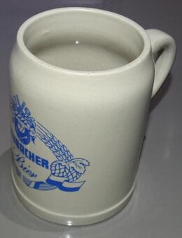 Bierkrug Steinkrug Heubacher Bier Hirschbrauerrei Sammlerkrug - Spraitbach