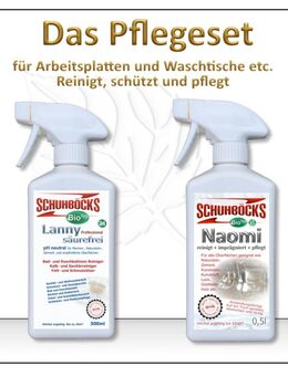 Pflegeset AW für Waschtische und Arbeitsplatten - Peißenberg