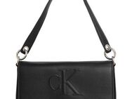 Calvin Klein Jeans Schultertasche SCULPTED FLAP SHOULDER POUCH25, Abendtasche, Damen Handtasche mit CK Prägung