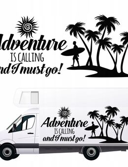 Produktbeschreibung: Aufkleber für Wohnmobil, Wohnwagen, Auto - Berge (170x70 cm) Design 8 Set 2 - Ingolstadt