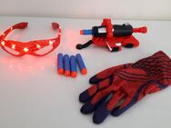 Kinder-Fasching Kostüm Spiderman LED Brille Handschuh mit Schuss Faschingskostüm - Lindau (Bodensee)