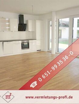 Trier: Wohnen an der Mosel - moderne 3 ZKB Erdgeschosswohnung mit Einbauküche und Terrasse - Trier