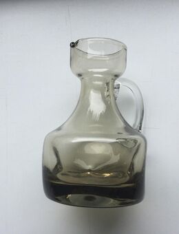 Glas Kanne Karaffe Vintage 1970er Jahre Murano Rauchglas - Fulda