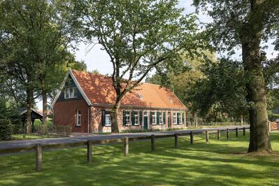 Charakteristisches freistehendes Haus mit großem Garten