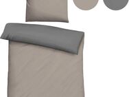 Biberna Wendebettwäsche Alma in Gr. 135x200, 155x220 oder 200x200 cm, Linon, 2 teilig, Bettwäsche aus Baumwolle, Reißverschluss, Bettwäsche mit Wendeoptik