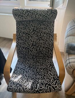 poäng sessel in schwarz (Muster) gut erhalten - Salzgitter