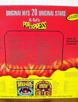 Pop Express-Vinyl-LP,K-tel,1976 - Linnich