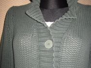 Ausgefallen * Grob- Strickjacke * Grobstrickjacke * Cardigan "ALBA MODA" Gr. 36- 38, 40/ S- M * tannen- wald- grün * - Riedlingen