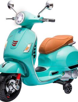 Jamara Elektro-Kinderroller Ride-on Vespa GTS 125, Li-Power 12.6, Belastbarkeit 30 kg, mit Licht- und Soundeffekten